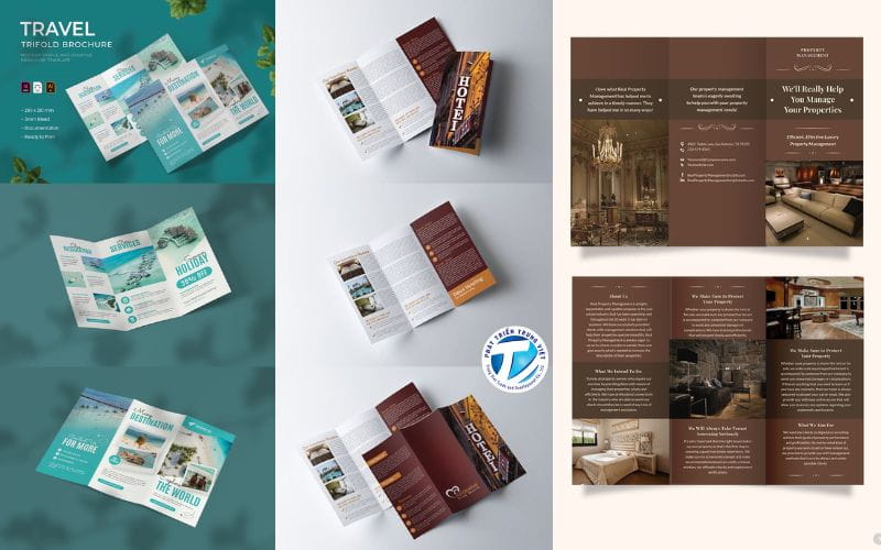 Mẫu thiết kế brochure ngành Du lịch - Khách sạn  